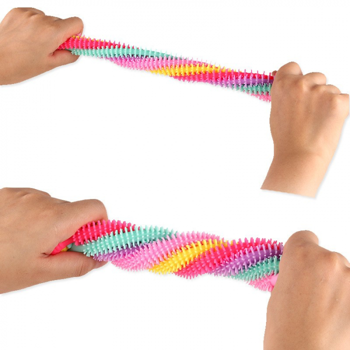 Lichidare Jucarie senzoriala elastica Flippy, Fidget Noodle, Antistres, Culori Random [6]