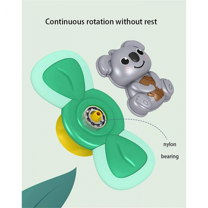 Jucarie Spinner pentru copii cu 2 laturi, Spinimals Premium Koala, Verde [2]