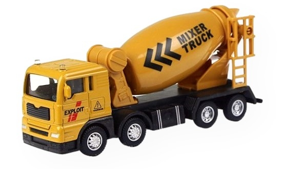 Jucarie Vehicul utilitar metalic - Utilaj de constructie Betoniera, 20cm [3]