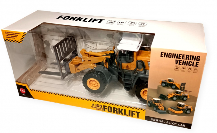 Jucarie Vehicul utilitar metalic - Utilaj de constructie Forklift [2]