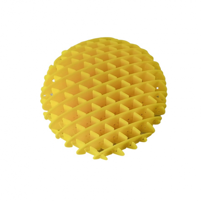 Jucarie Worm Fidget de Decompresie, Flippy, Anti Stres, Dimensiune Compacta 10 cm, Dimensiune Extinsa 24.5 cm, Galben [4]