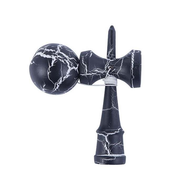 Kendama Ball Full Crack Alb Lemn Fag Negru [3]