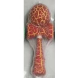 Kendama Crack, Flippy, din Lemn, 18 cm, +14 Ani, Diametru Bila 6 cm, Model Crapat, Rosu [4]