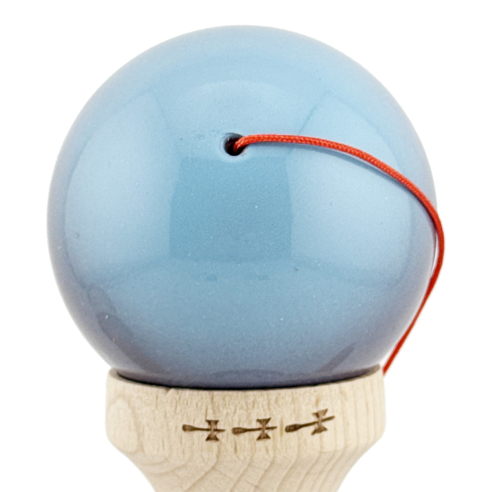 Kendama X Originala, Profesionala, Flippy, Big Cups V2, Super Sticky Cupe Mari, Rulment Metalic cu Ata 55 cm, Albastru Deschis/Mov/Roz [8]