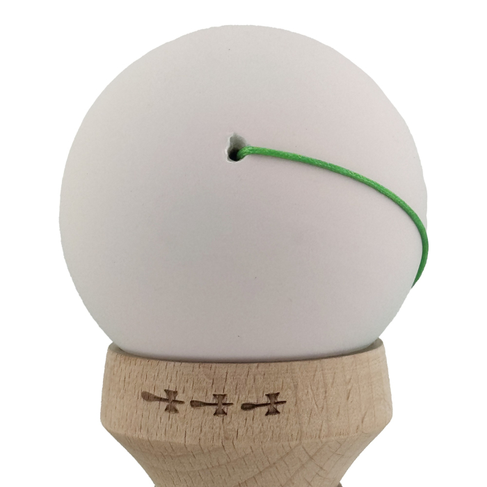 Kendama X Originala, Profesionala, Flippy, Rubber Grip, Cupe Mari KING SIZE V3, Gaura in Baza, Rulment Metalic, din lemn 18 cm, Ata 62/65 cm, Gradient Roz/Verde [8]