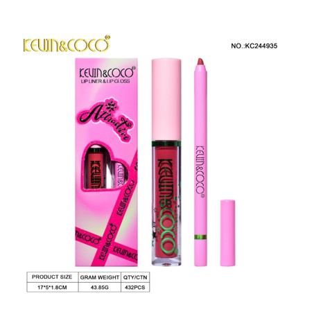 Kevin&amp;Coco Set Lip Liner si Lip Gloss [1]