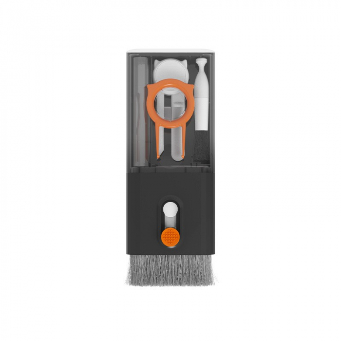 Kit Multifunctional de Curatare Produse Electronice 10in1, Flippy, pentru Laptop, Tastatura, Telefon, Casti, Negru [1]