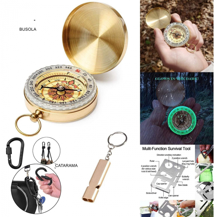 Kit supravietuire multifuncional Flippy, 40 de Instrumente Profesionale, Echipament de prim-ajutor, Drumetie, Camping [2]