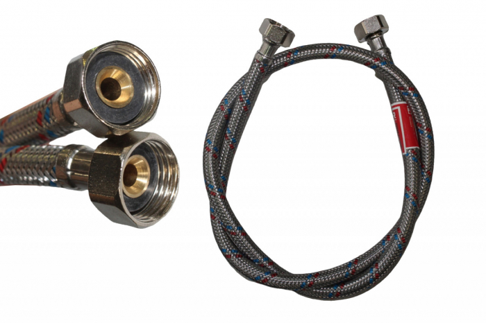 KOER Furtun de dus flexibil F 1/2&quot;- F1/2&quot; - 100cm [1]