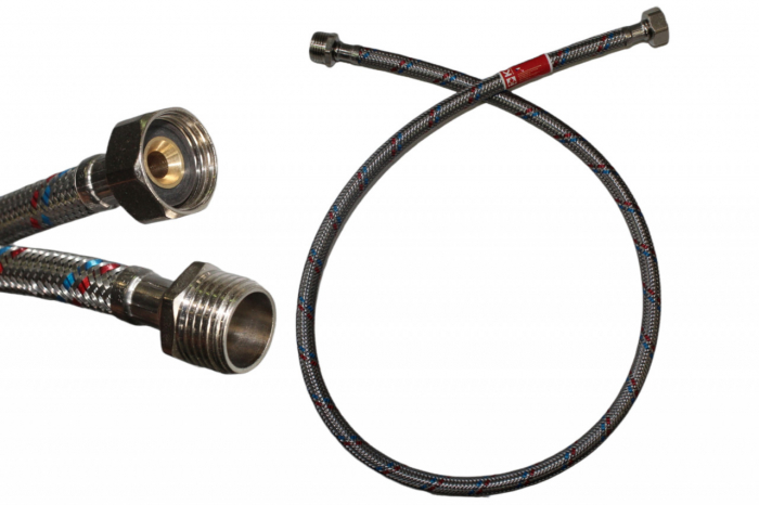 KOER Furtun de dus flexibil F 1/2&quot;- M1/2&quot; - 80cm [1]