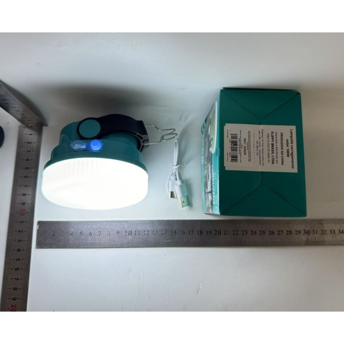 Lama Solara, Flippy, 2in1, Incarcare Solara/USB, LED, din Plastic, 3 Trepte de Intensitate, 100 W, 5V, 13 x 13 x 7 cm, Albastru [8]