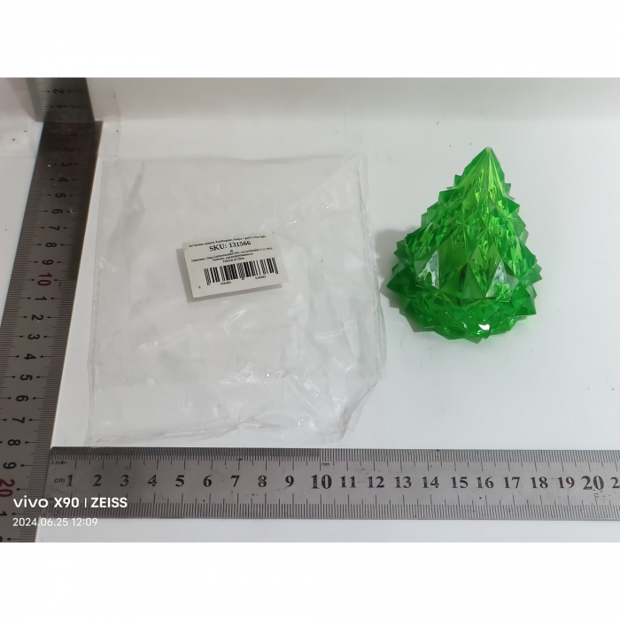 Lampa de Veghe, Flippy, Model IceBerg, Lumina Calda, cu Baterii, Verde, 6.5x8 cm [2]