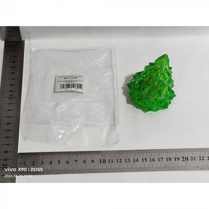 Lampa de Veghe, Flippy, Model IceBerg, Lumina Rece, cu Baterii, Verde, 6.5x8 cm [2]