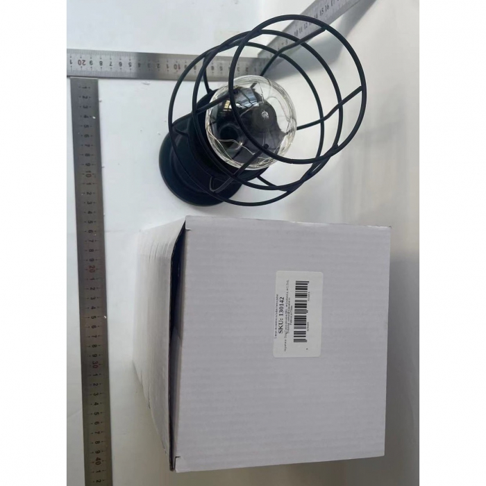 Lampa Decorativa cu Leduri, Flippy, Model Pahar de Vin, cu Baterii, 13 x 13 x 28 cm, Suport Negru, Lumina Alb Cald [2]