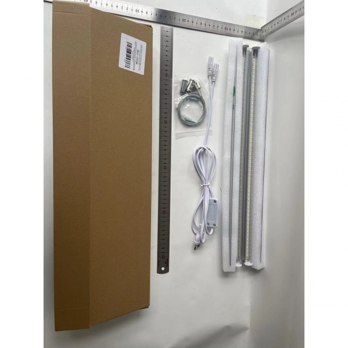 Lampa dubla pentru cresterea plantelor Flippy, 50 cm, T5, tehnologie LED, nu afecteaza plantele, potrivit pentru intregul ciclu de crestere, lumina alb calda [10]