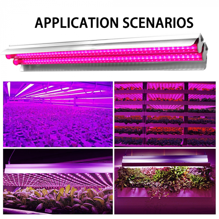 Lichidare Lampa dubla pentru cresterea plantelor Flippy, 50 cm, T5, tehnologie LED, nu afecteaza plantele, potrivit pentru intregul ciclu de crestere, multicolor [6]