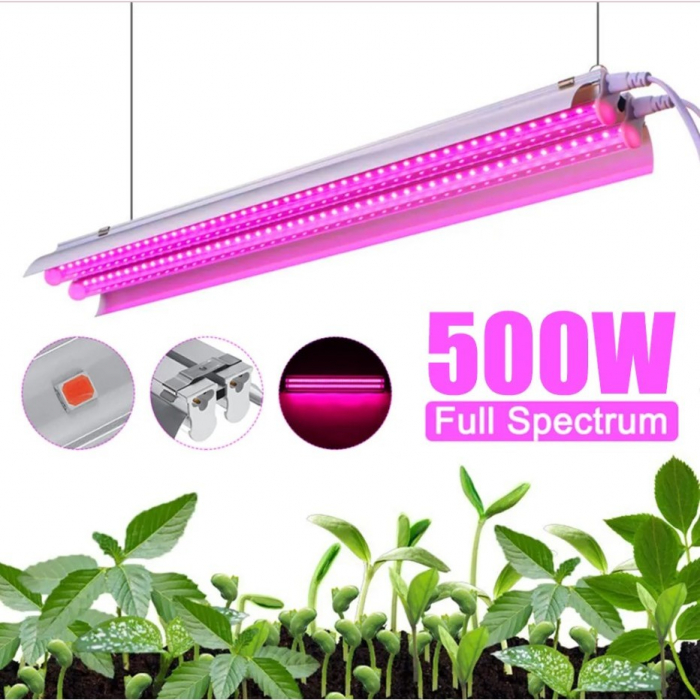 Lichidare Lampa dubla pentru cresterea plantelor Flippy, 50 cm, T5, tehnologie LED, nu afecteaza plantele, potrivit pentru intregul ciclu de crestere, multicolor [3]