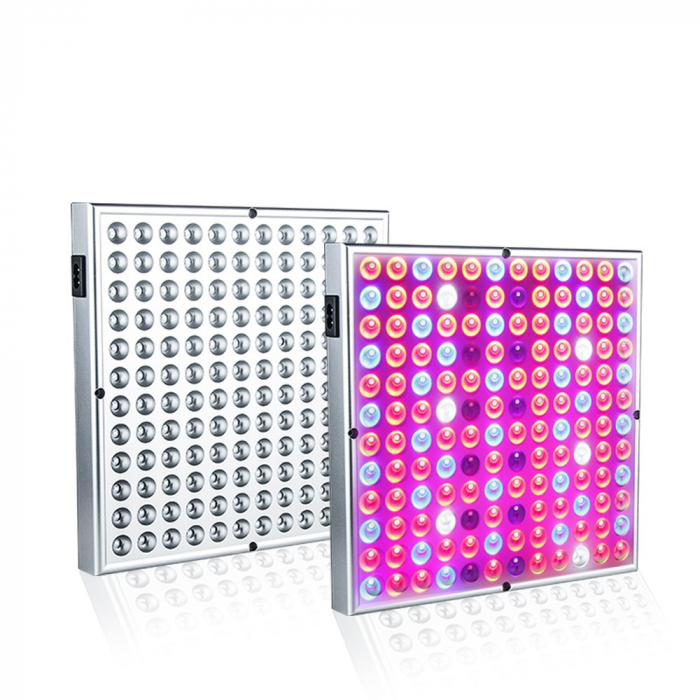 Lampa LED 45W Flippy, pentru cresterea plantelor in interior, 225 de leduri, 165 leduri rosii, 60 albastre, 30 x 30 cm, multicolor [3]