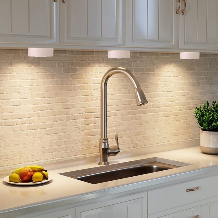 Lampa Led Flippy, Fara Fir, cu Baterii, 3 Culori de Lumina, cu Telecomanda, din Plastic, Alb [5]