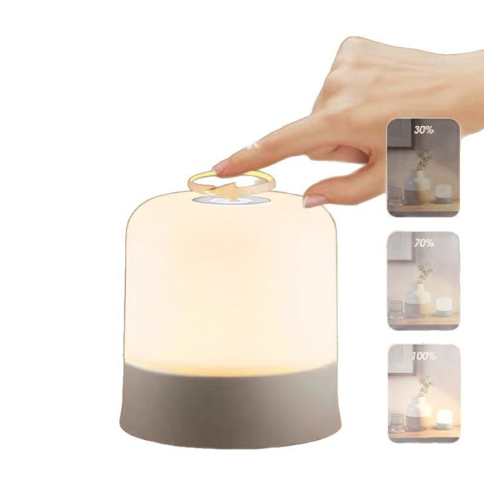 Lampa LED Reincarcabila, Flippy, Lumina in 3 culori albe + 16 Color, Lampa pentru Dormitor, Culori RGB, Lumina de Noapte in Camera Copiilor, 11 x 8 x 8 cm, Alb [6]