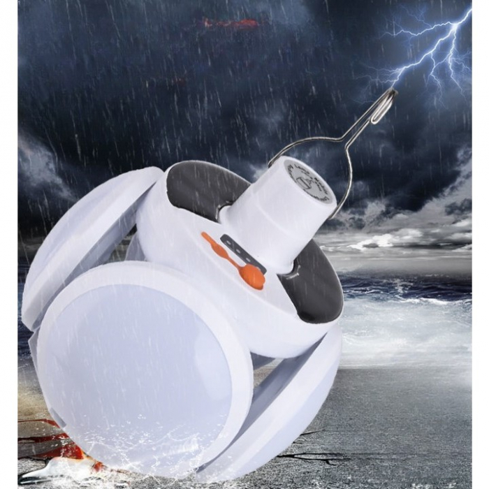 Lampa solara cu 25 LED-uri, pliabila, prindere carlig cu 5 moduri de iluminare, Flippy [4]