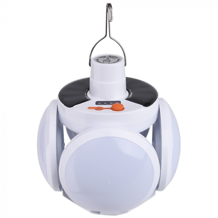 Lampa solara cu 25 LED-uri, pliabila, prindere carlig cu 5 moduri de iluminare, Flippy [1]