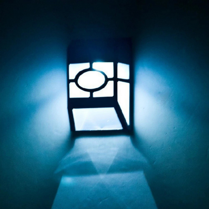 Lampa solara cu senzor Geometric, IP65, Lumina Alb rece, Flippy [4]