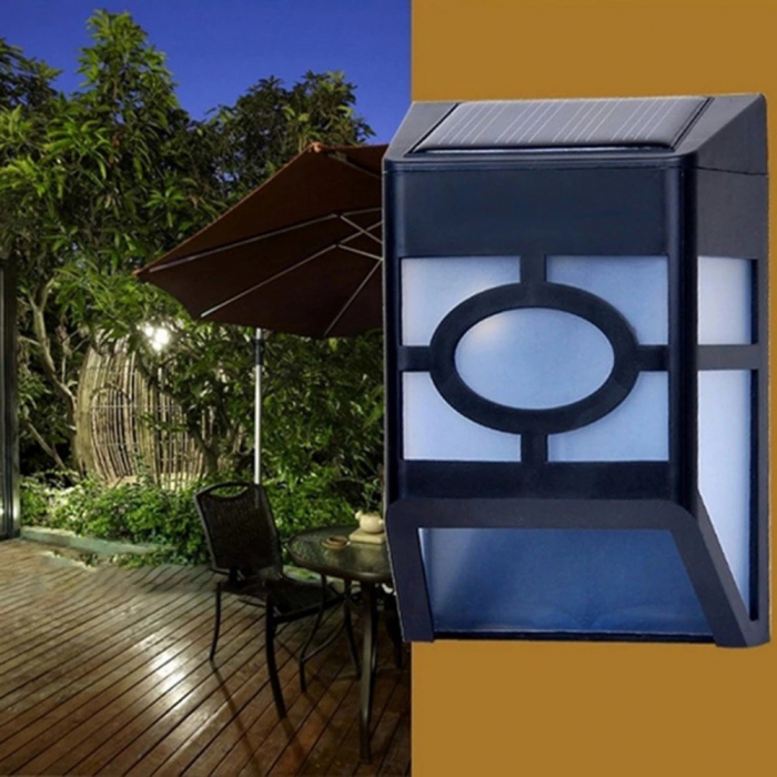 Lampa solara cu senzor Geometric, IP65, Lumina Alb rece, Flippy [5]