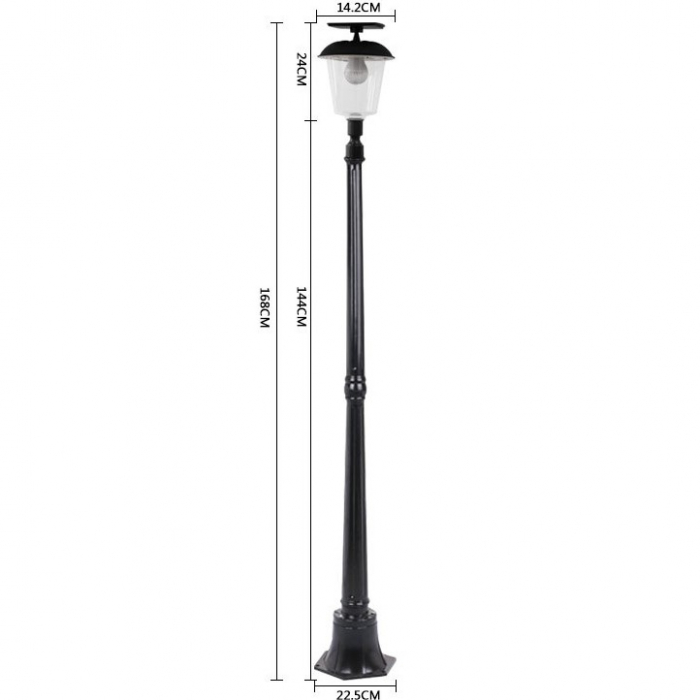 Lampa solara de tip stalp pentru gradina, Flippy, Alb Cald [7]