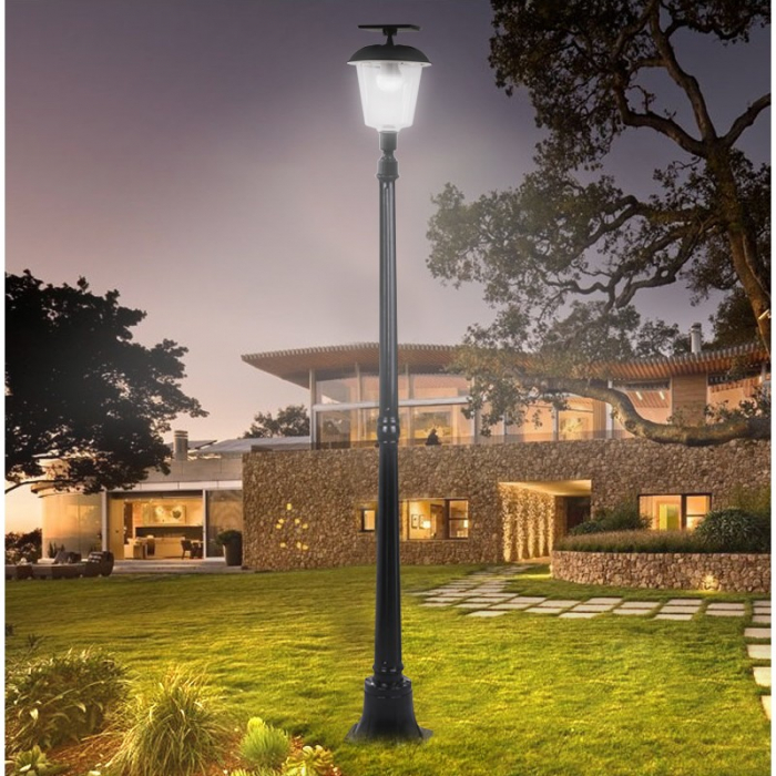 Lampa solara de tip stalp pentru gradina, Flippy, Alb Cald [3]