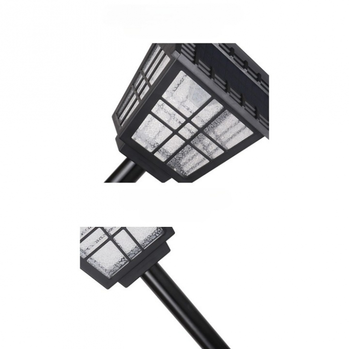 Lampa solara de tip stalp pentru gradina, Flippy, Alb Rece [5]