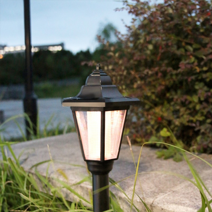 Lampa solara hexagonala de gradina Flippy, Alb Cald [4]