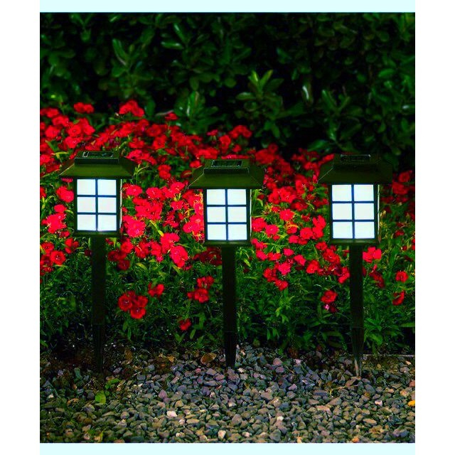 Lampa solara Led pentru gradina, Tip felinar, Flippy, Albastru [2]