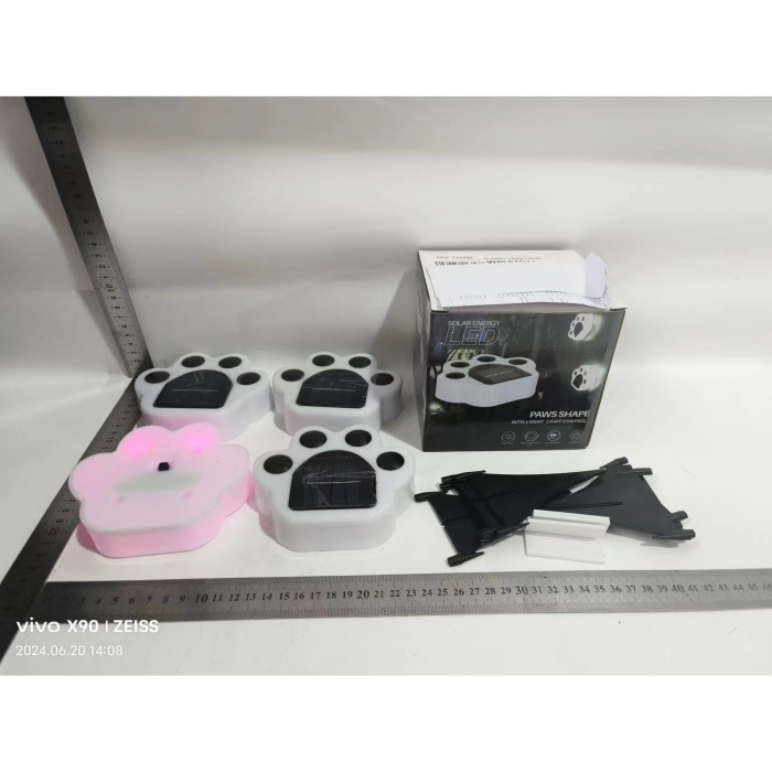 Lampa solara LED, Tip laba de urs, pentru gazon sau gradina, Rezistenta la apa, Flippy, Multicolor [6]