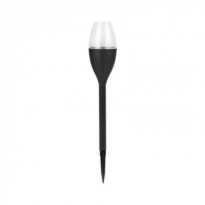 Lampa solara LED tip pahar de vin pentru gradina Flippy, inaltime 37.5 cm, efect de flacara, material PVC si ABS, 2V, 200mAh, alb cald [1]