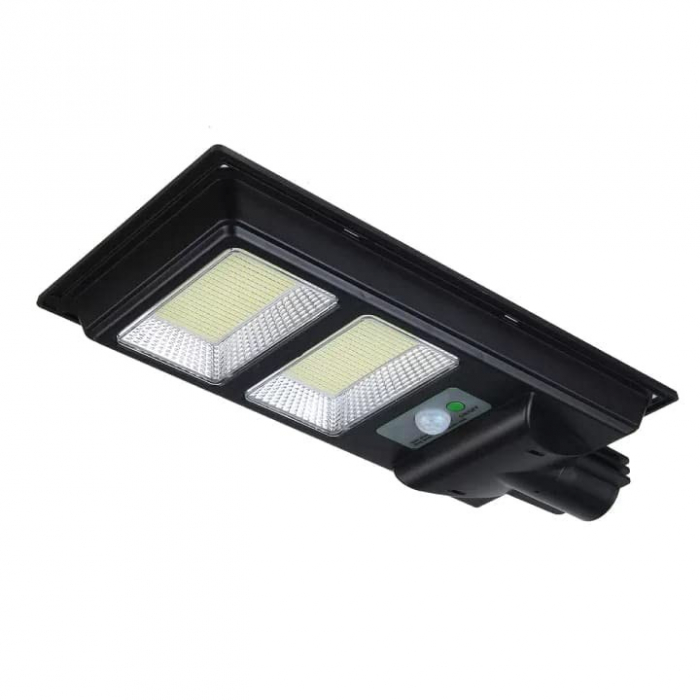 Lampa solara stradala Flippy, cu suport de prindere si telecomanda, senzor de miscare si lumina, 96 LED-uri, IP65, ABS, 5AH, 100W, temperatura culoare 6500K, 37.8x18.8x5 cm, autonomie 10-12 ore, negru [4]