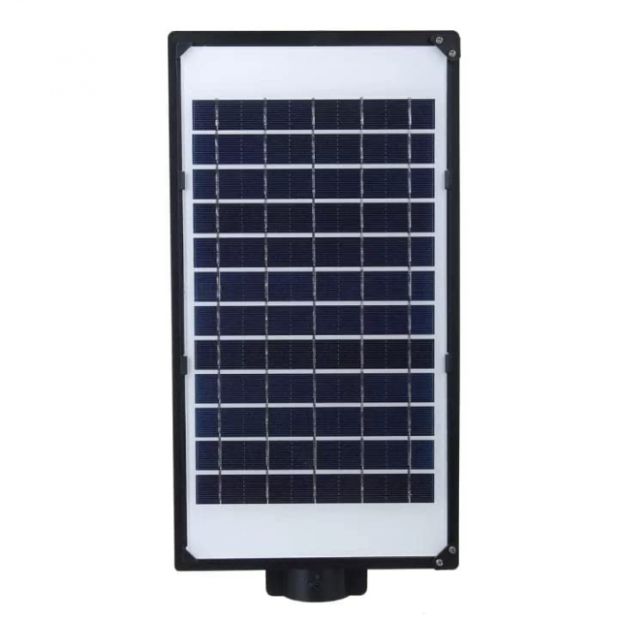Lampa solara stradala Flippy, cu suport de prindere si telecomanda, senzor de miscare si lumina, 96 LED-uri, IP65, ABS, 5AH, 100W, temperatura culoare 6500K, 37.8x18.8x5 cm, autonomie 10-12 ore, negru [3]