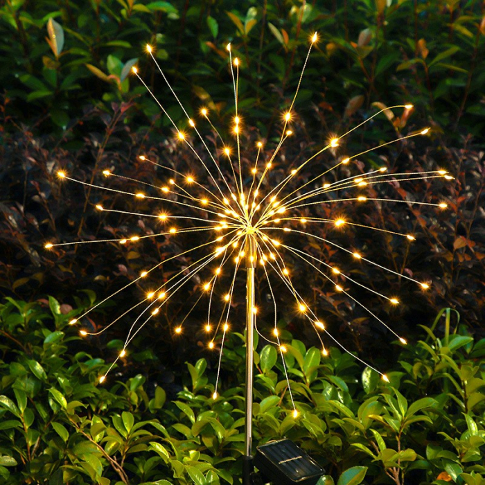 Lampa solara sub forma de artificii, 120 LED-uri, alb cald, Flippy [5]