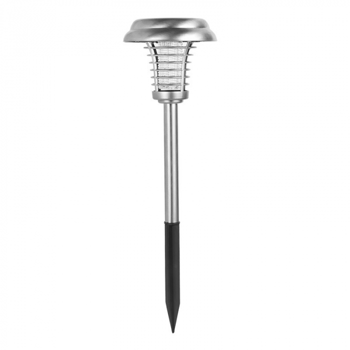 Lampa solara tip torta Flippy, anti-insecte, tantari, UV, LED, 1.2V, IP65, 1 LED, material ABS, 48 x 14 cm, gri [1]