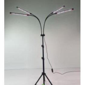 Lampa UV pentru cresterea plantelor Flippy, cu picior ajustabil pana la 2m, 4 capete, 30W, 108 LED-uri, lumina uv alb rece [1]