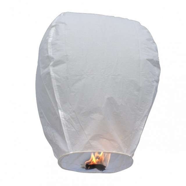 Lampion zburator clasic pentru evenimente, Alb [1]