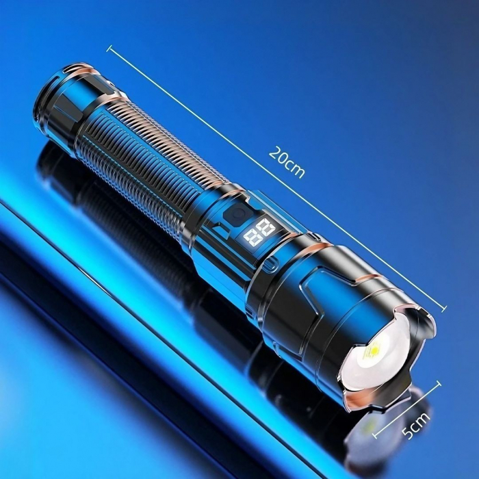 Lanternă Flippy P50 cu zoom telescopic, afișaj digital și ieșire magnetică Model 117 [4]