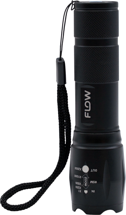 Lanterna LED aluminiu cu zoom si suport bicicleta FLOW FB-T6G [3]