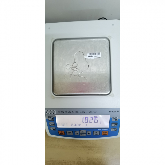 Lantisor din Argint 925, model plat, 1.58 g, 39 cm (sss) [7]