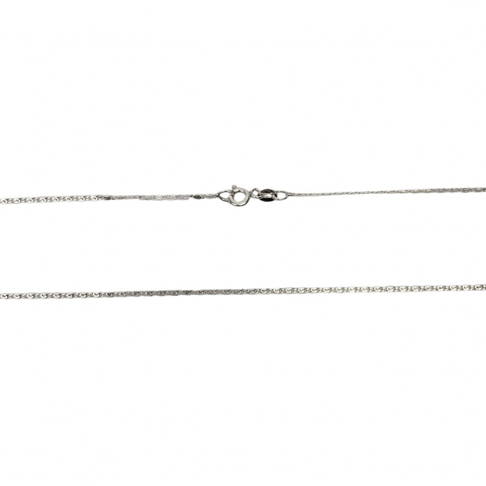 Lantisor din Argint 925, model plat rotund (ccc) 55 cm [3]