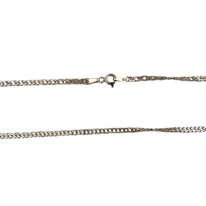 Lantisor din Argint 925, Zale Plate 55 Cm [4]