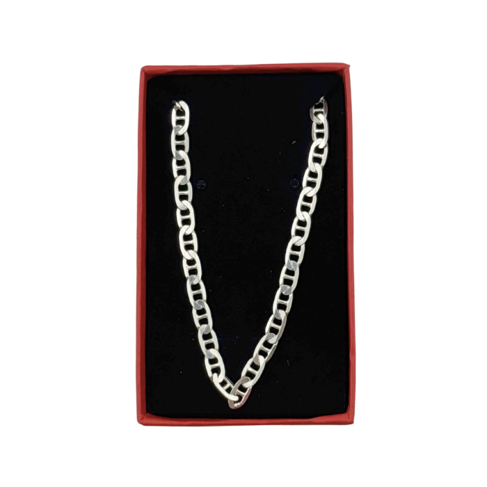 Lantisor Unisex din Argint 925, Jolie Silver, Model Lantisor din Zale cu Lacat, 12.22 g, 55 cm, Argintiu [2]