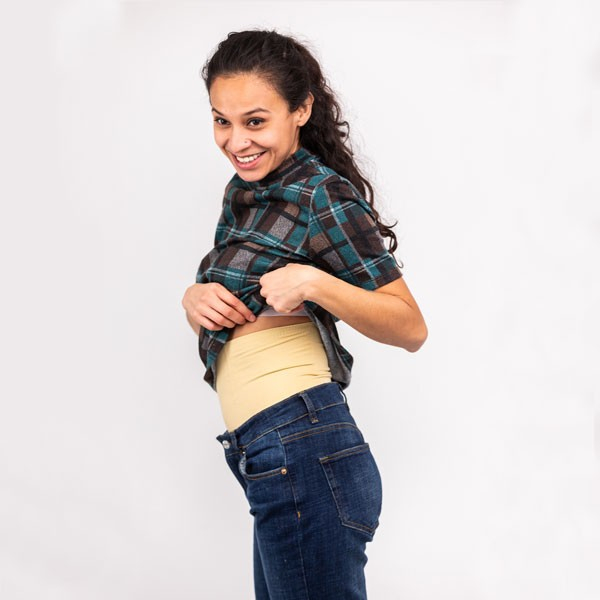 Lenjerie Modelatoare Postpartum, Flippy, cu Talie Inalta, Control al Burții, Compresie Mare, Insertii din Silicon pentru Sustinere, Nude, M/L [2]