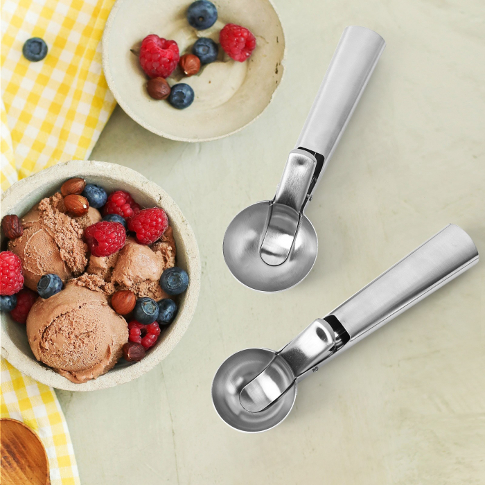 Lingura dozatoare inghetata Flippy, Cool Serving, inox, gri [4]