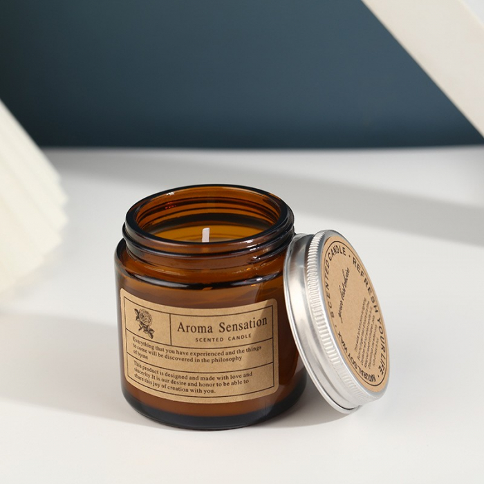 Lumanare Parfumata, Flippy, Model Borcan Maro, Aroma de Clopotei de Vant [1]